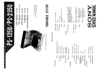Sony PS-1350 - Service Manual 